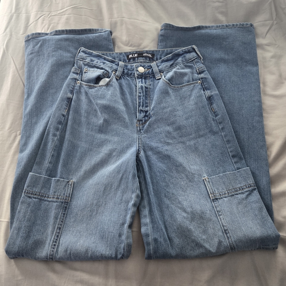 Blue Revival Baggy Denim Light Blue Jeans